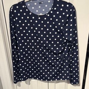 Lands' End Blue Long Sleeve rashguard shirt